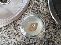 Bússola caseira – Agulha montada no frasco